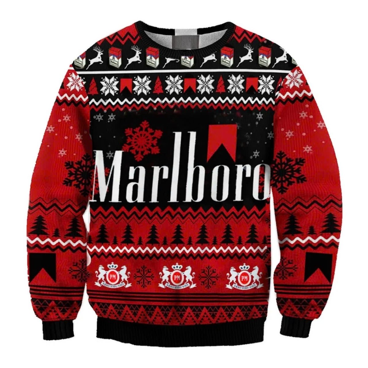 Marlboro Christmas Holiday Ugly Sweater - WeCustomit