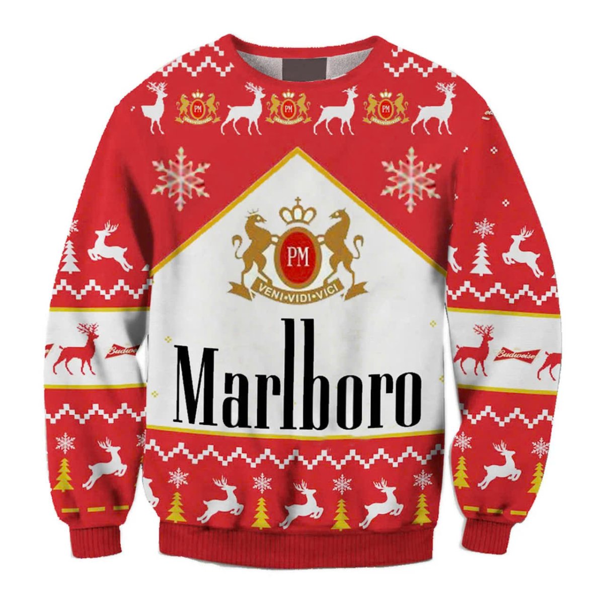 Marlboro Christmas Ugly Sweater - WeCustomit
