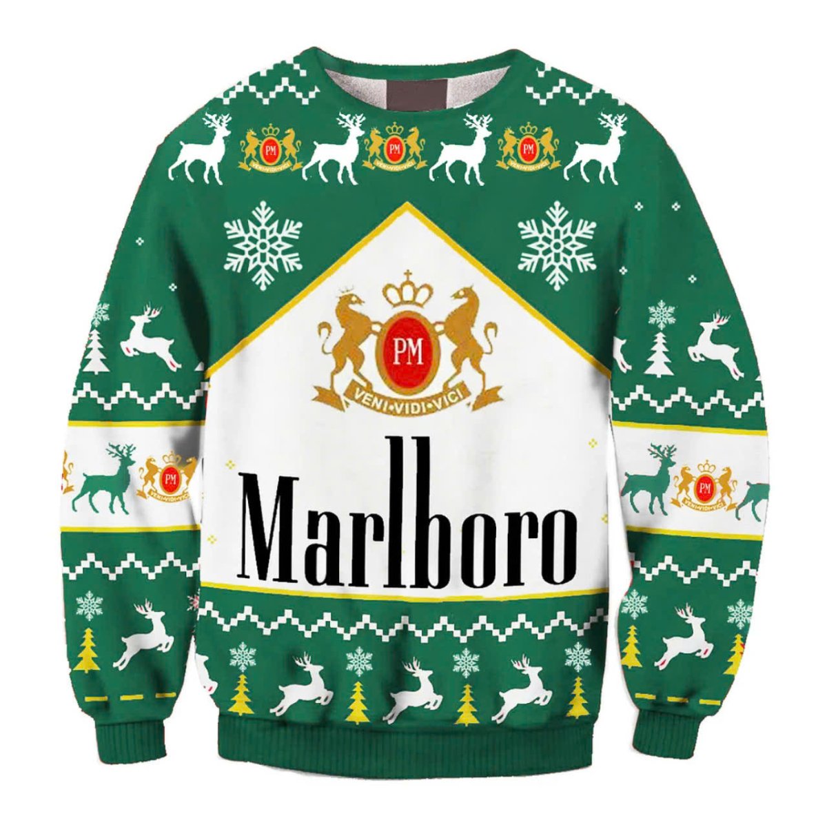 Marlboro Christmas Ugly Sweater - WeCustomit
