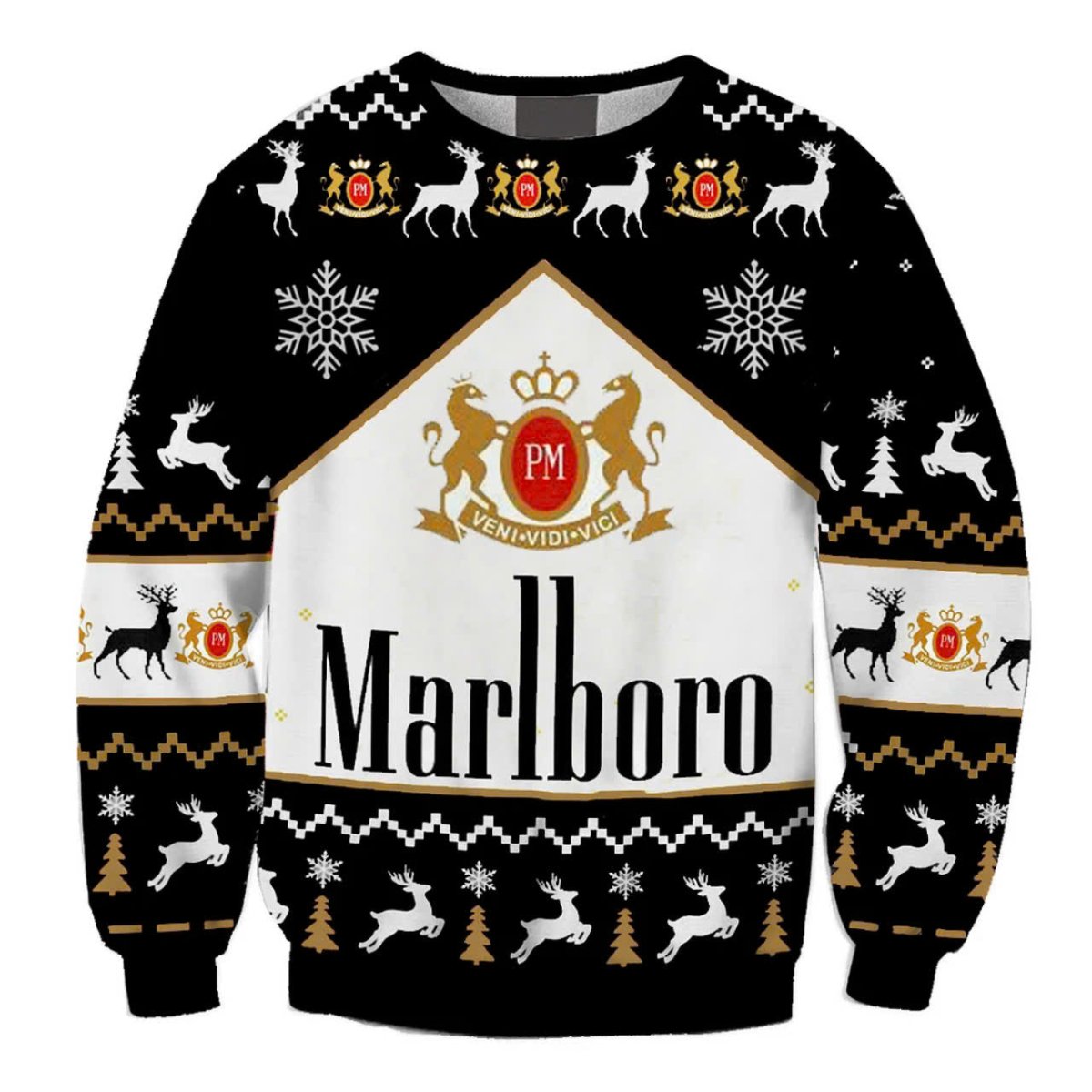 Marlboro Christmas Ugly Sweater - WeCustomit