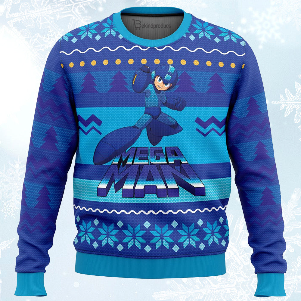 Mega Man Ugly Christmas Sweater For Men & Women Christmas Gift Sweater PT054 - WeCustomit