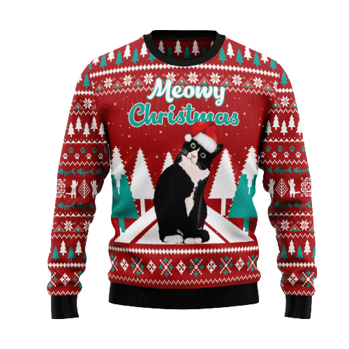 Meowy Christmas Ugly Christmas Sweater For Men & Women Christmas Gift Sweater US1304 - WeCustomit