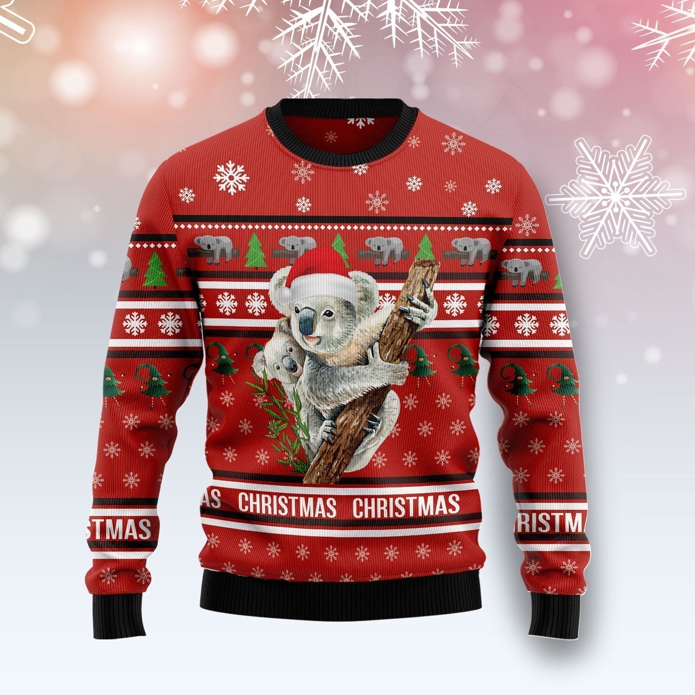 Merry Christmas Koala Ugly Christmas Sweater For Men & Women Christmas Gift Sweater US3360 - WeCustomit