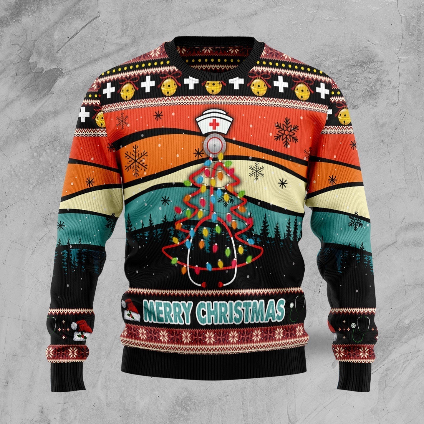 Merry Christmas Nurse Ugly Christmas Sweater For Men & Women Christmas Gift Sweater US1731 - WeCustomit