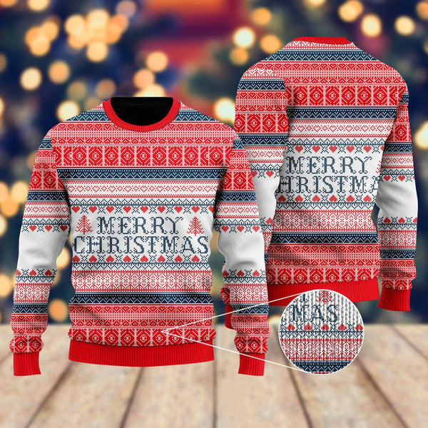 Merry Christmas Sleigh It Ugly Christmas Sweater For Men & Women Christmas Gift Sweater US1128 - WeCustomit