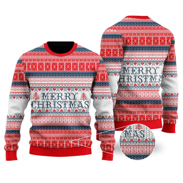 Merry Christmas Sleigh It Ugly Christmas Sweater For Men & Women Christmas Gift Sweater US1128 - WeCustomit