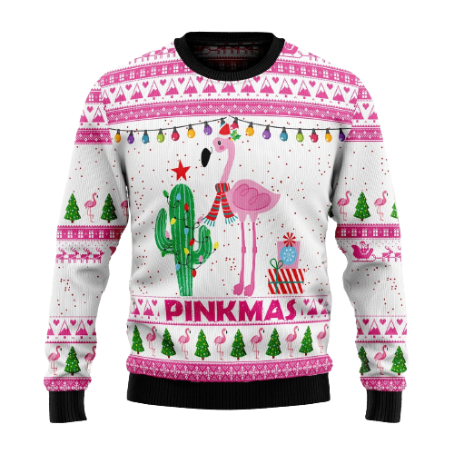 Merry Pinkmas Ugly Christmas Sweater For Men & Women Christmas Gift Sweater US1278 - WeCustomit