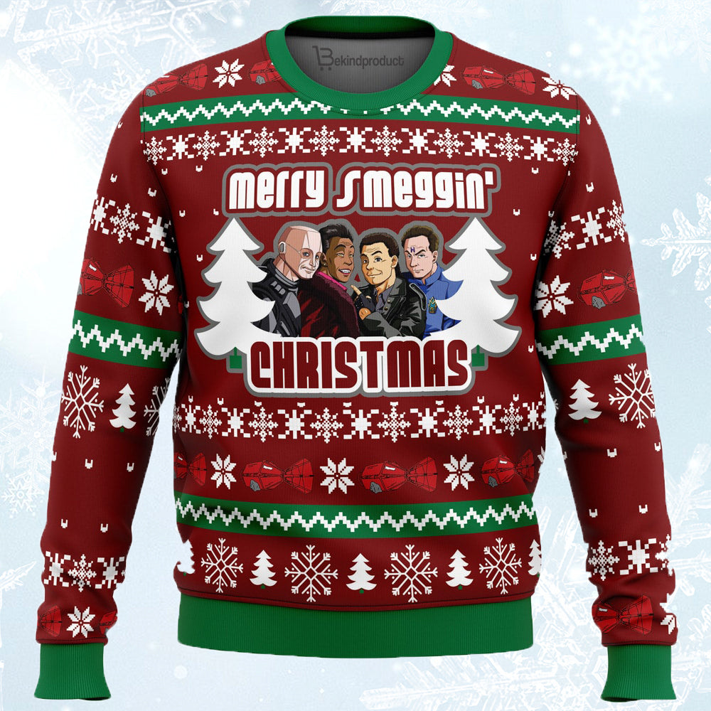 Merry-Smeggin-Christmas Ugly Christmas Sweater For Men & Women Christmas Gift Sweater PT496 - WeCustomit