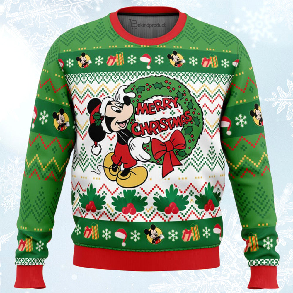 Merry Christmas Mic.key Mou.se Ugly Christmas Sweater For Men & Women Christmas Gift Sweater BH375 - WeCustomit