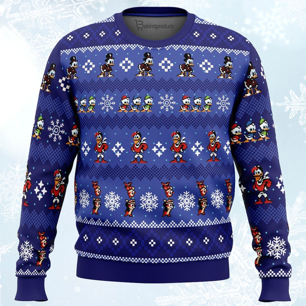 Merry Christmas Uncle Scrooge DuckTales Ugly Christmas Sweater For Men & Women Christmas Gift Sweater PT387 - WeCustomit