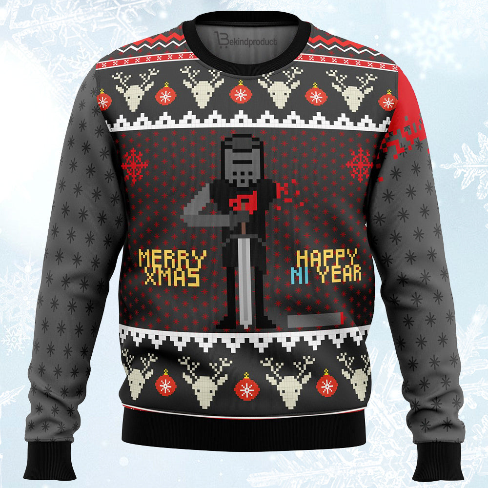 Merry Xmas and Happy Ni Year Monty Python Ugly Christmas Sweater For Men & Women Christmas Gift Sweater PT227 - WeCustomit