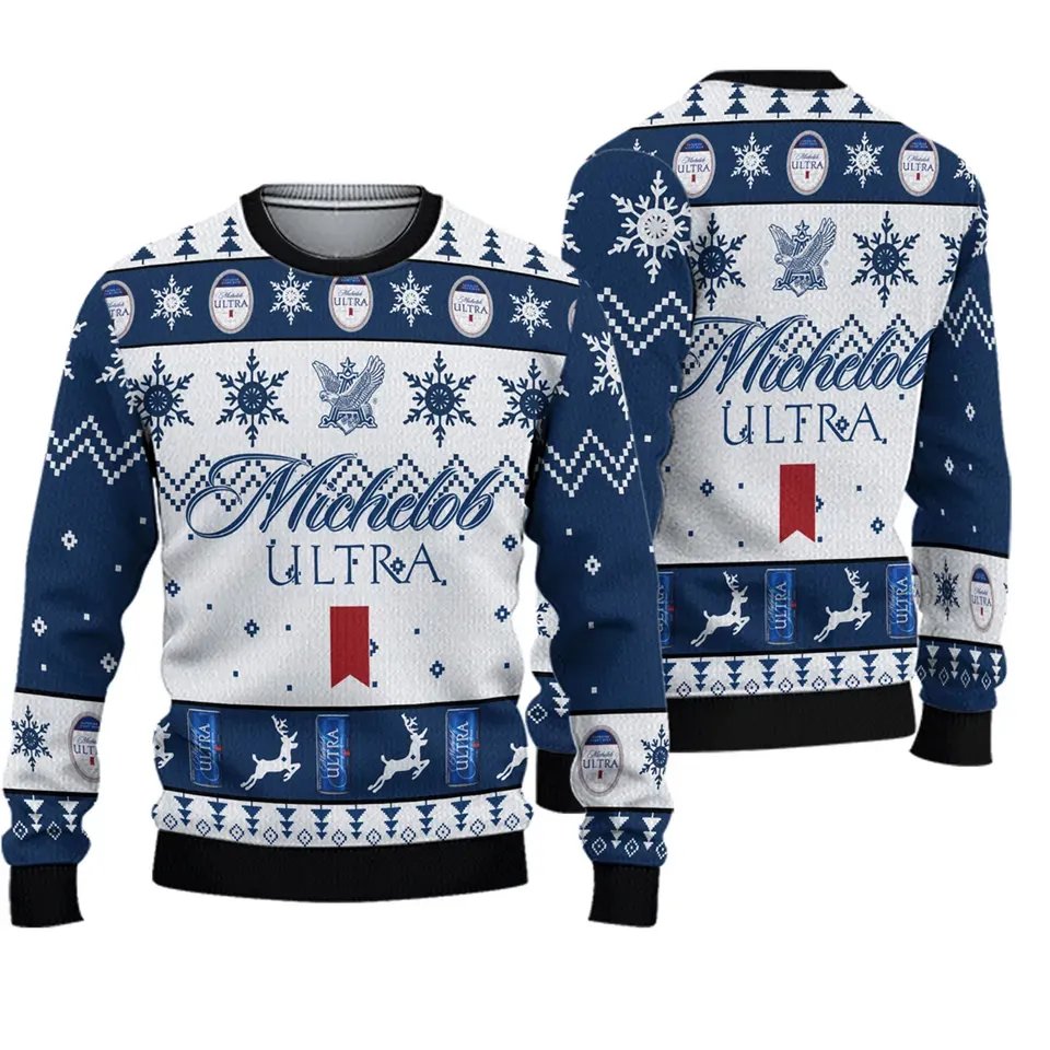 Michelob Ultra Christmas Ugly Sweater - WeCustomit