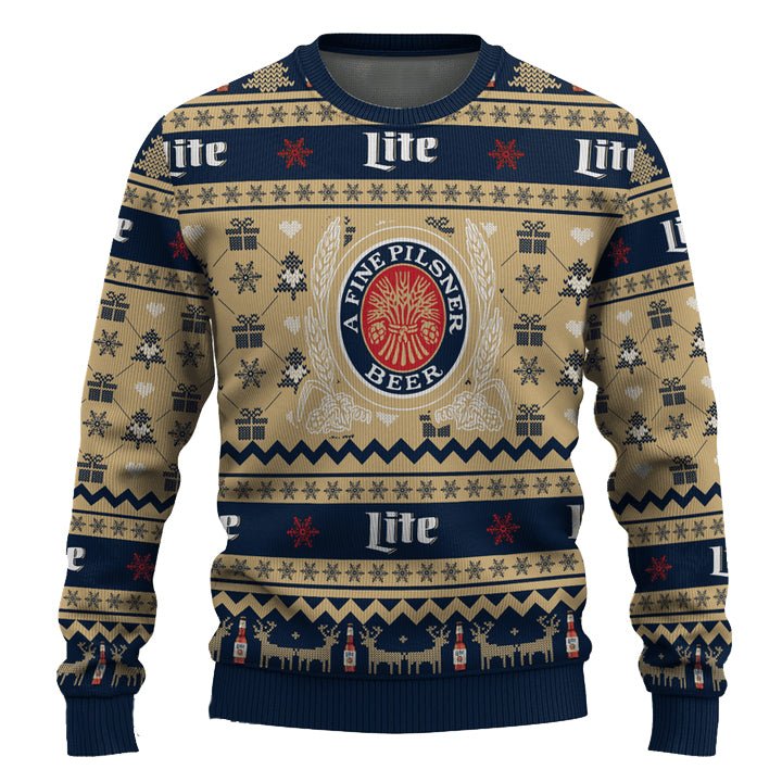 Miller Life Snowing Christmas Ugly Sweater - WeCustomit