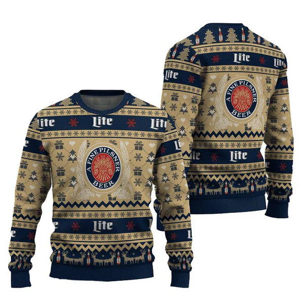 Miller Life Snowing Christmas Ugly Sweater - WeCustomit