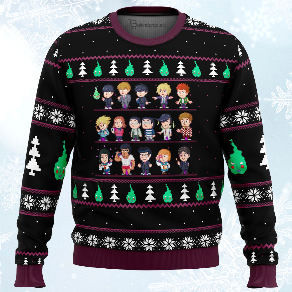Mob Psycho 100 Sprites Ugly Christmas Sweater For Men & Women Christmas Gift Sweater PT188 - WeCustomit