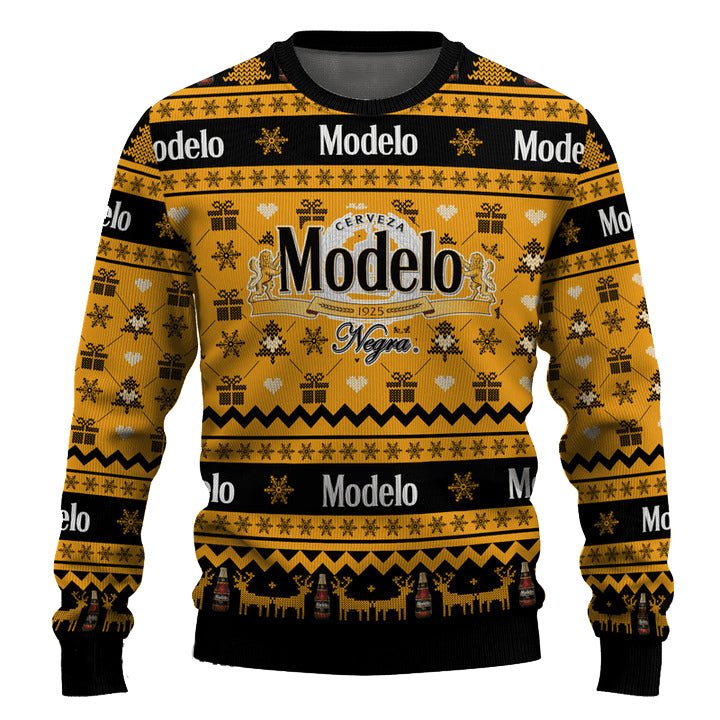 Modelo Snowing Christmas Ugly Sweater - WeCustomit