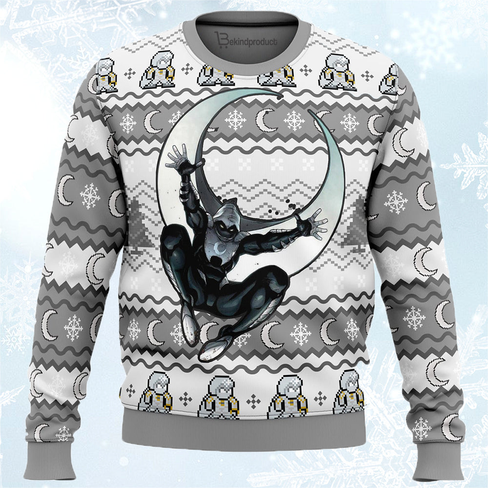 Moon Knight Ugly Christmas Sweater For Men & Women Christmas Gift Sweater BH498 - WeCustomit