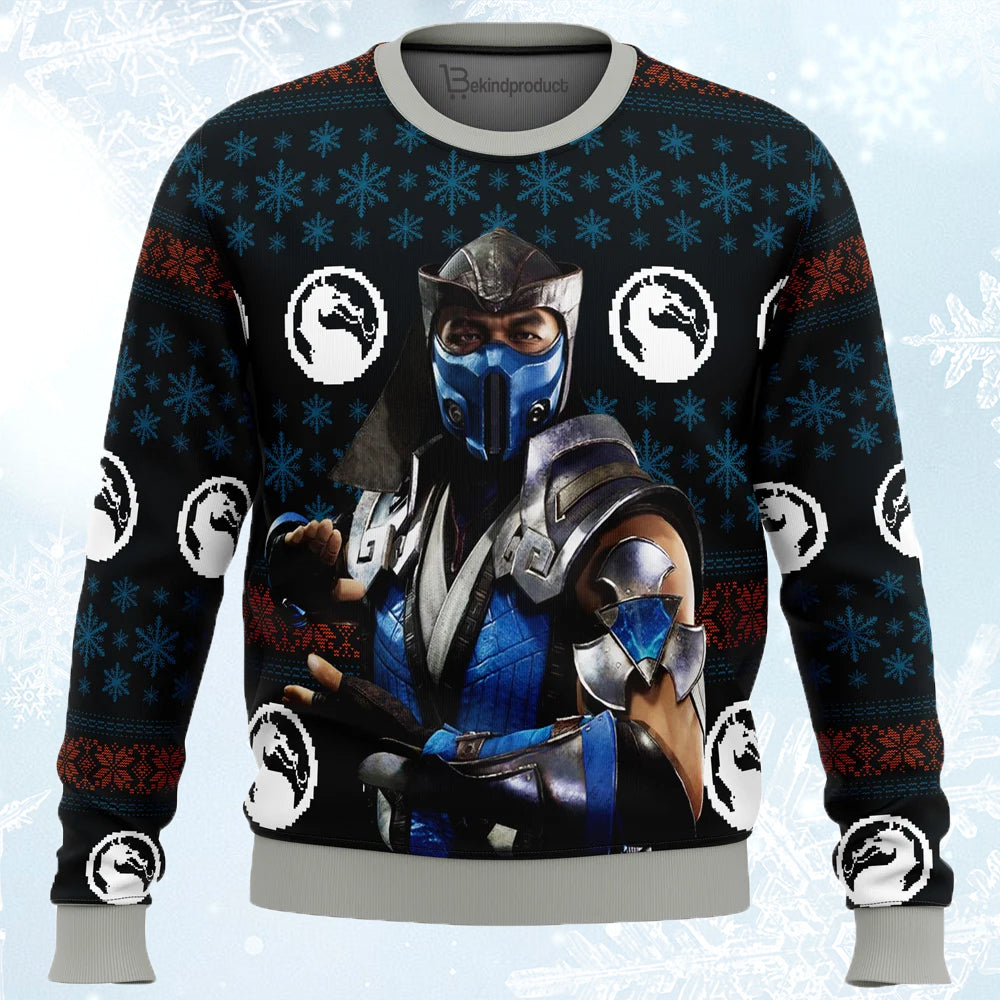 Mortal Kombat Sub Zero Ugly Christmas Sweater For Men & Women Christmas Gift Sweater BH536 - WeCustomit