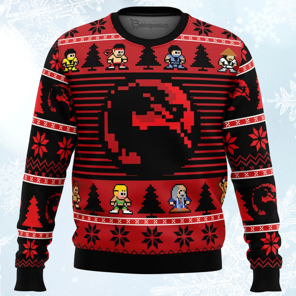 Mortal Kombat Ugly Christmas Sweater For Men & Women Christmas Gift Sweater BH261 - WeCustomit