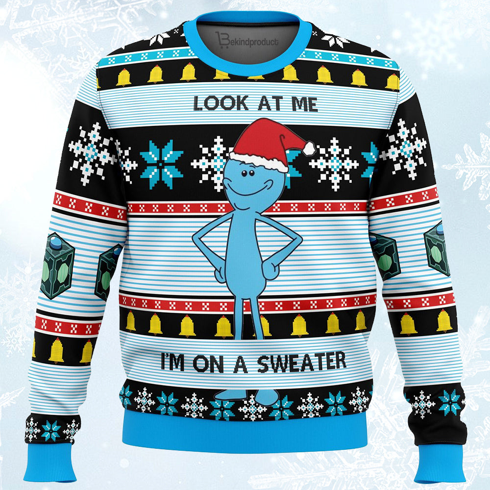 Mr. Meeseeks Ugly Christmas Sweater For Men & Women Christmas Gift Sweater PT310 - WeCustomit