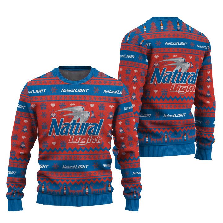 Natural Light Snowing Christmas Ugly Sweater - WeCustomit