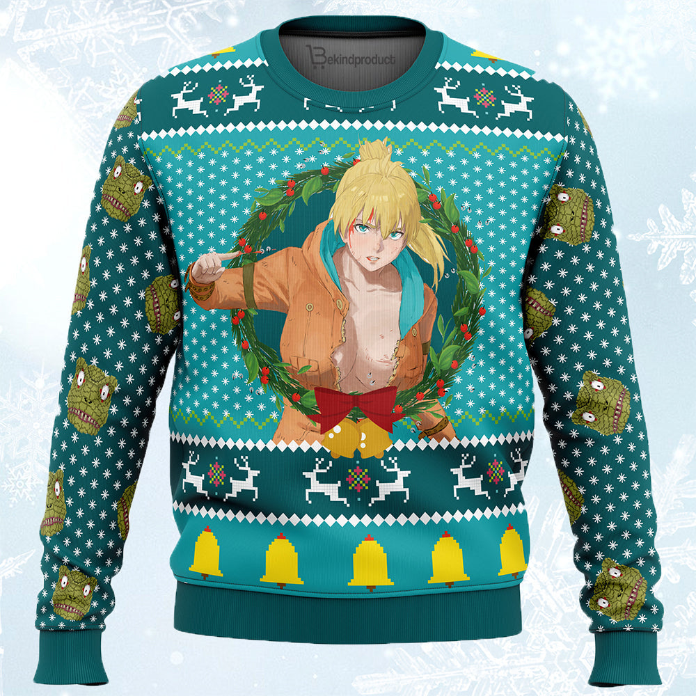 Nikaido Dorohedoro Ugly Christmas Sweater For Men & Women Christmas Gift Sweater PT542 - WeCustomit