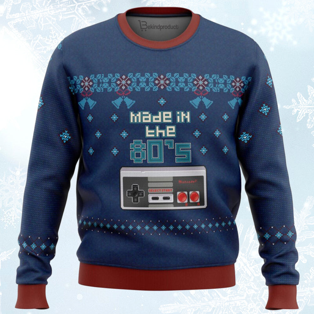 Nintendo made in the 80s Ugly Christmas Sweater For Men & Women Christmas Gift Sweater BH331 - WeCustomit