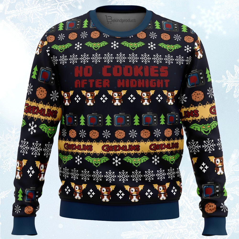 No Cookies After Midnight Ugly Christmas Sweater For Men & Women Christmas Gift Sweater PT103 - WeCustomit