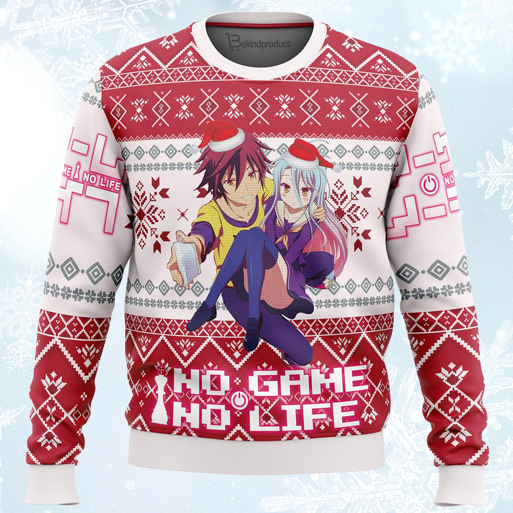 No Game No Life Ugly Christmas Sweater For Men & Women Christmas Gift Sweater PT730 - WeCustomit