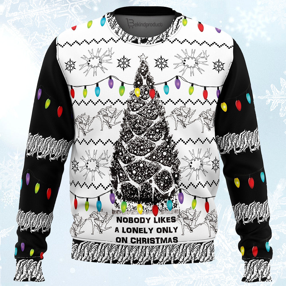 Nobody Likes a Lonely Only Army of One Junji Ito Ugly Christmas Sweater For Men & Women Christmas Gift Sweater PT136 - WeCustomit