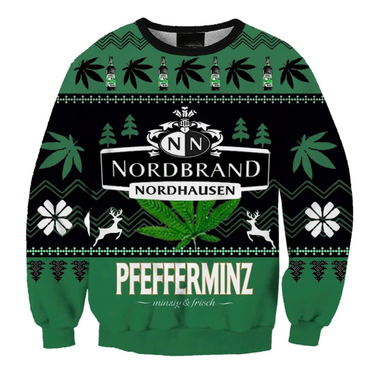 Nordbrand Pfefferminz Christmas Ugly Sweater - WeCustomit
