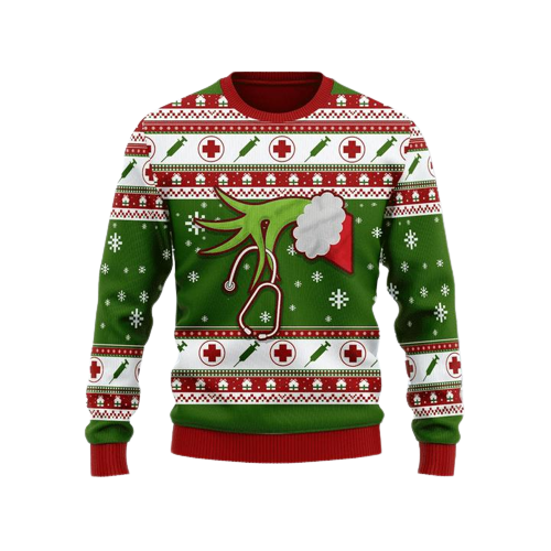 Nurse Ugly Christmas Sweater For Men & Women Christmas Gift Sweater US1313 - WeCustomit