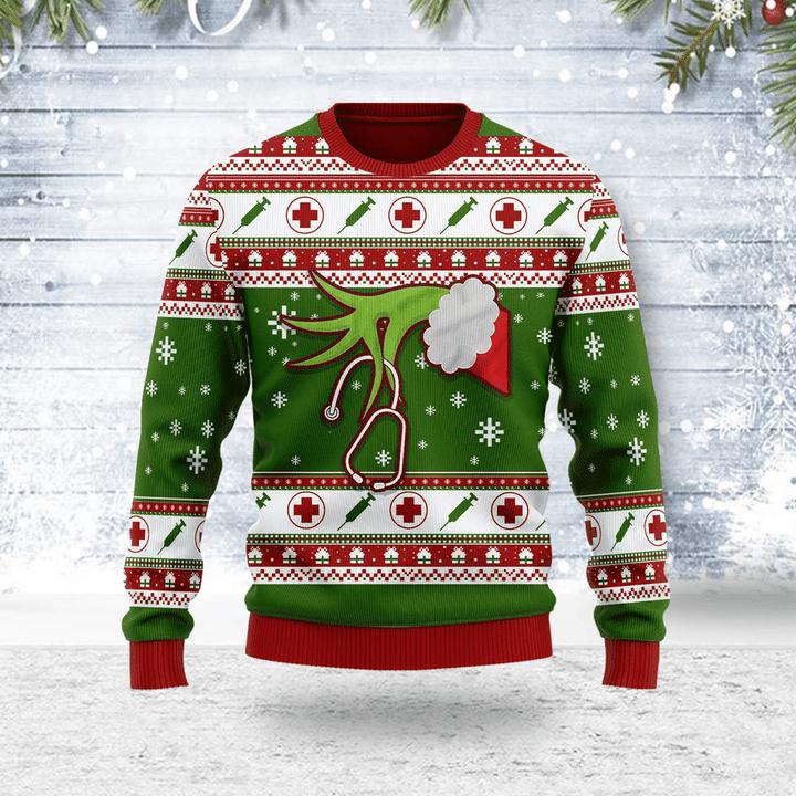 Nurse Ugly Christmas Sweater For Men & Women Christmas Gift Sweater US1313 - WeCustomit
