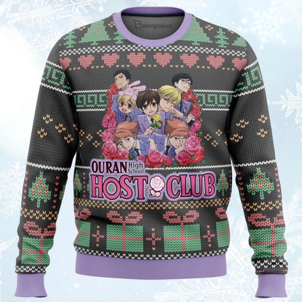 Ouran High School Ugly Christmas Sweater For Men & Women Christmas Gift Sweater BH329 - WeCustomit
