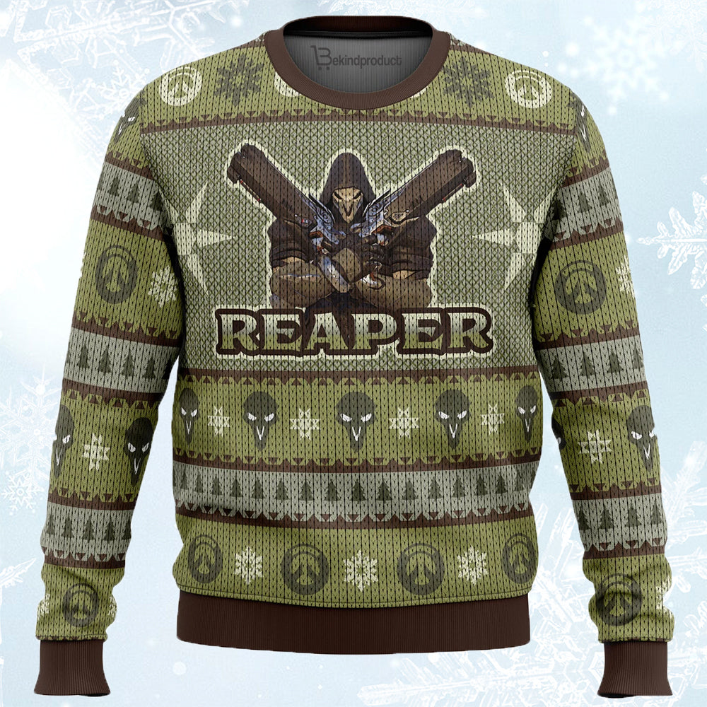 Overwatch The Reaper Ugly Christmas Sweater For Men & Women Christmas Gift Sweater BH532 - WeCustomit