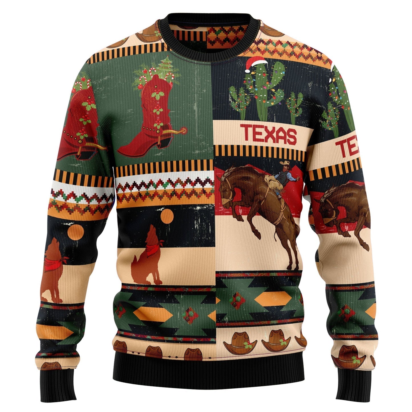 Texas Christmas Ugly Christmas Sweater For Men & Women Christmas Gift Sweater US2177 - WeCustomit