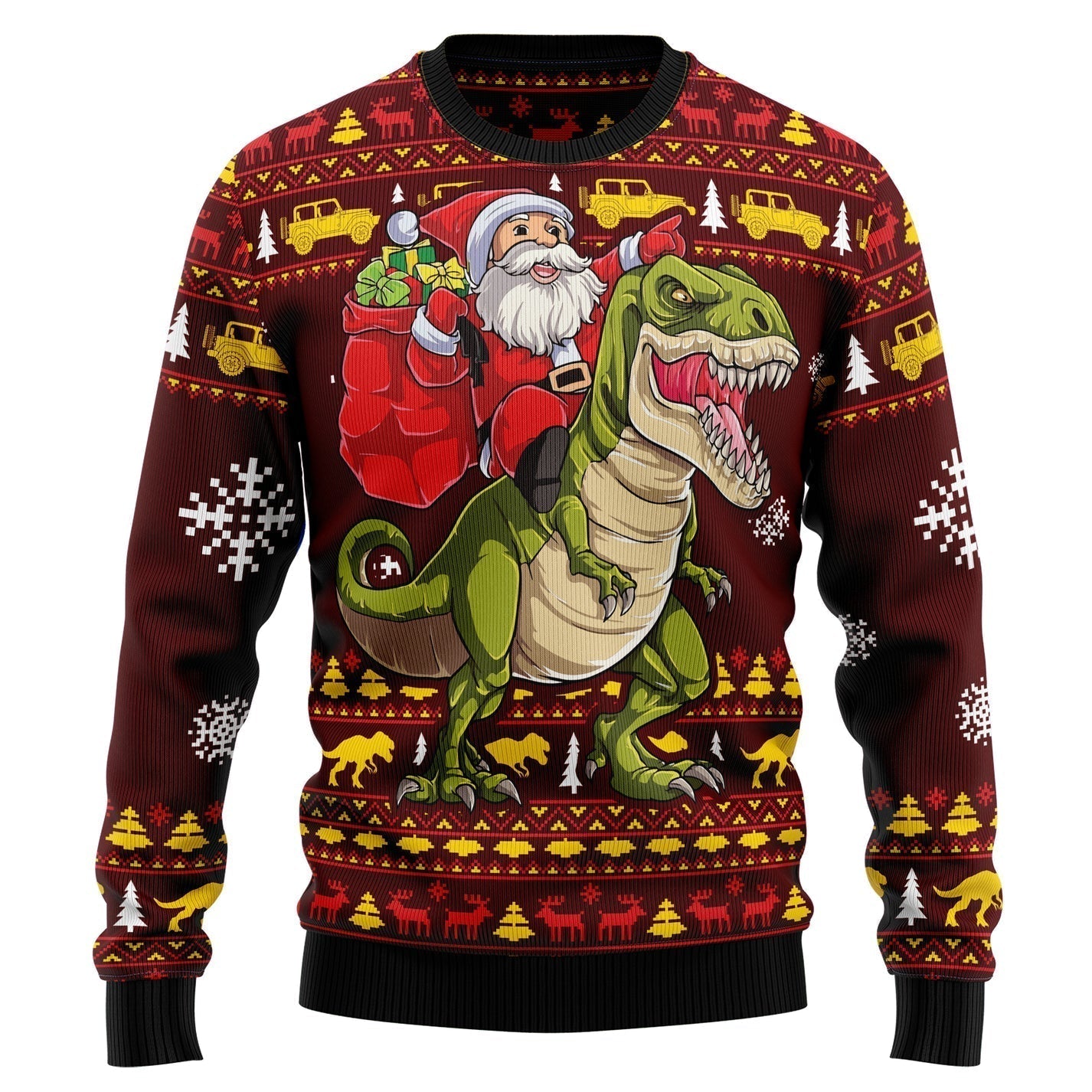 Santassic Park Ugly Christmas Sweater For Men & Women Christmas Gift Sweater US1500 - WeCustomit