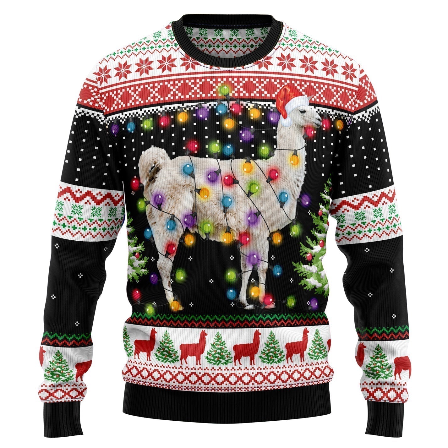 Llama Hit That Ugly Christmas Sweater For Men & Women Christmas Gift Sweater US3179 - WeCustomit