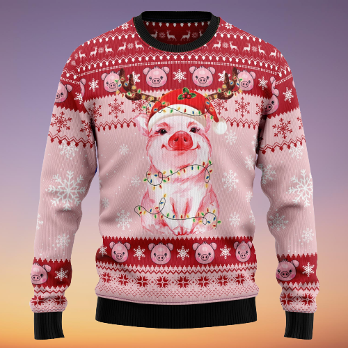 Lovely Pig Ugly Christmas Sweater For Men & Women Christmas Gift Sweater US1519 - WeCustomit