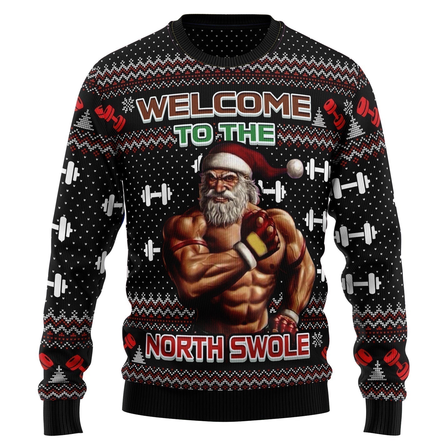Welcome To The North Swole Ugly Christmas Sweater For Men & Women Christmas Gift Sweater US3531 - WeCustomit
