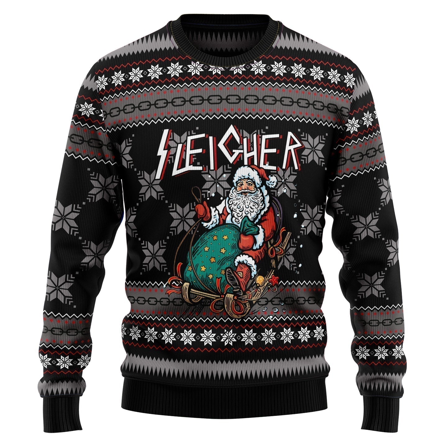 Santa Sleigher Ugly Christmas Sweater For Men & Women Christmas Gift Sweater US3012 - WeCustomit