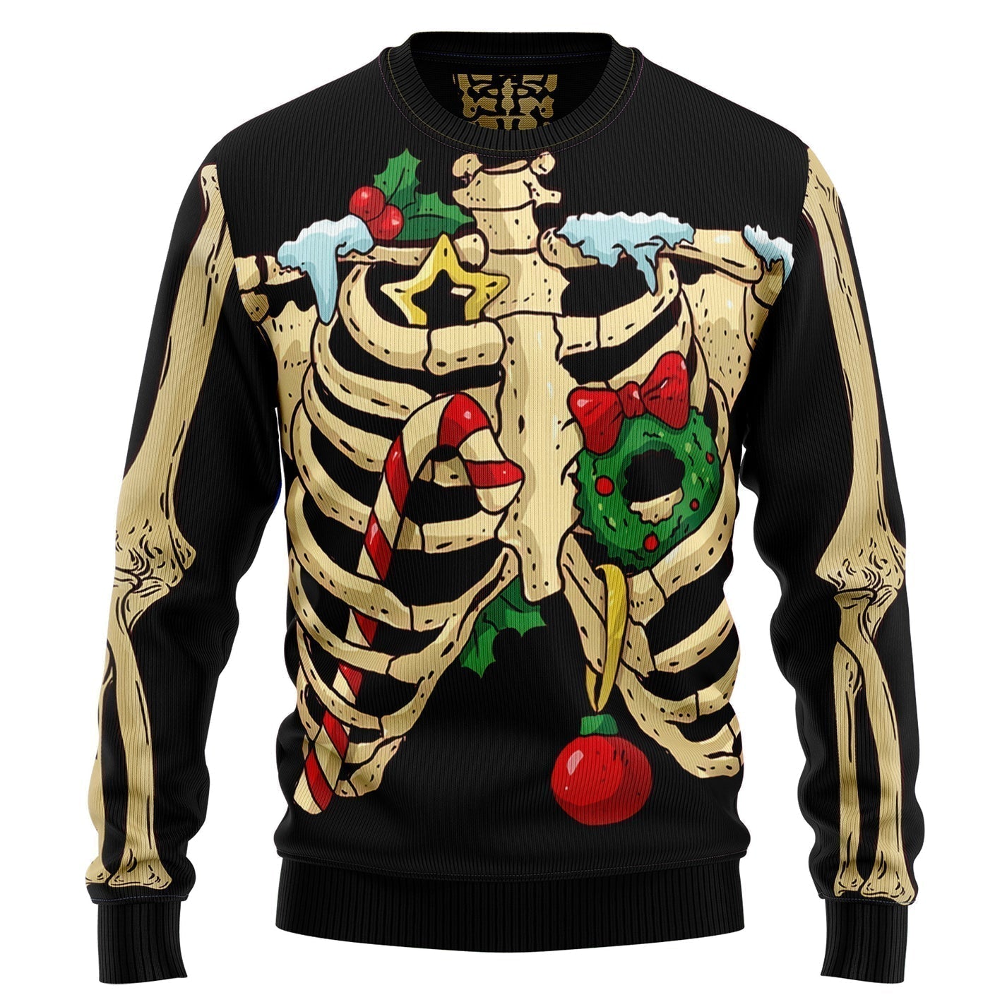 Skeleton Christmas Awesome Ugly Christmas Sweater For Men & Women Christmas Gift Sweater US3319 - WeCustomit