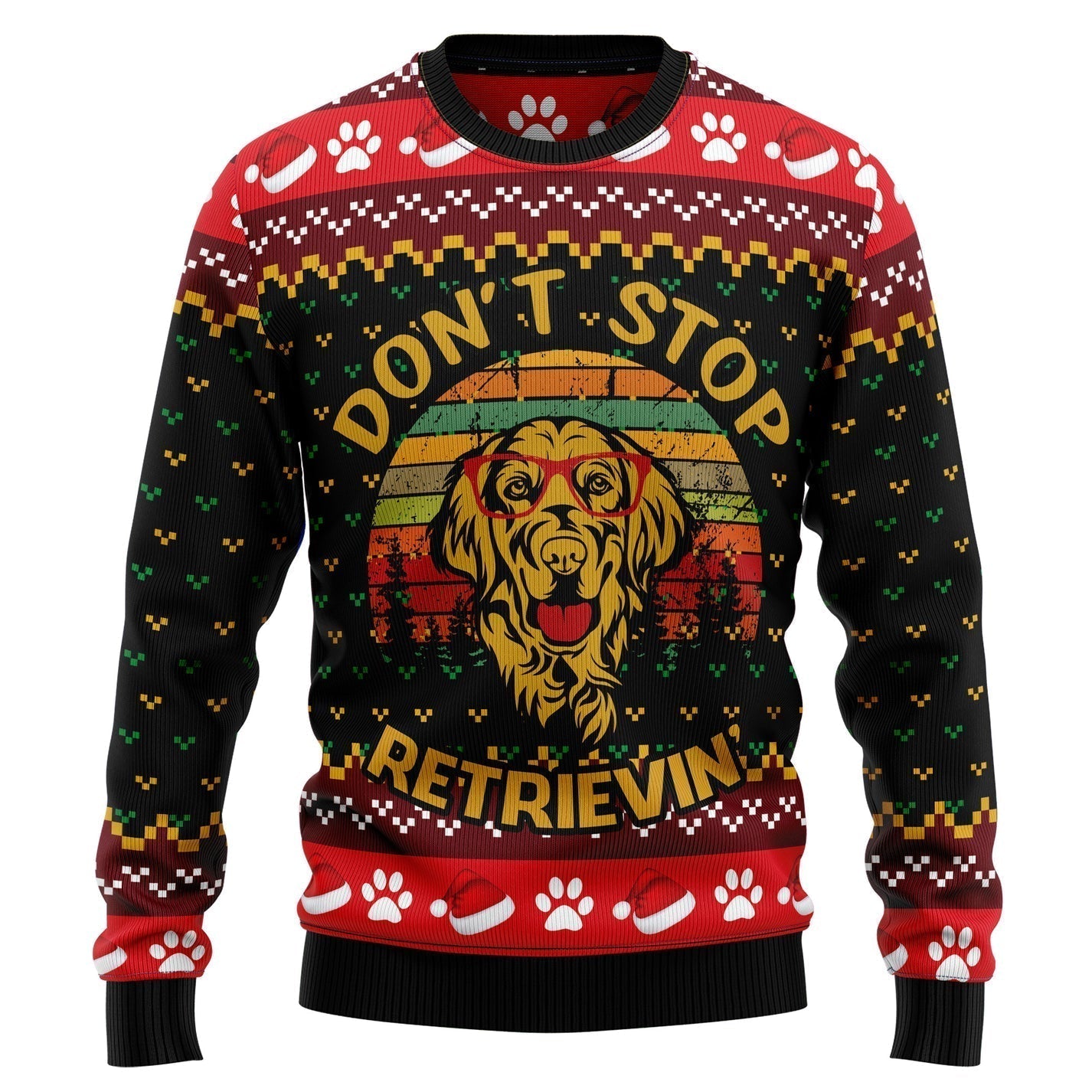 Don‘t Stop Ugly Christmas Sweater For Men & Women Christmas Gift Sweater US3577 - WeCustomit