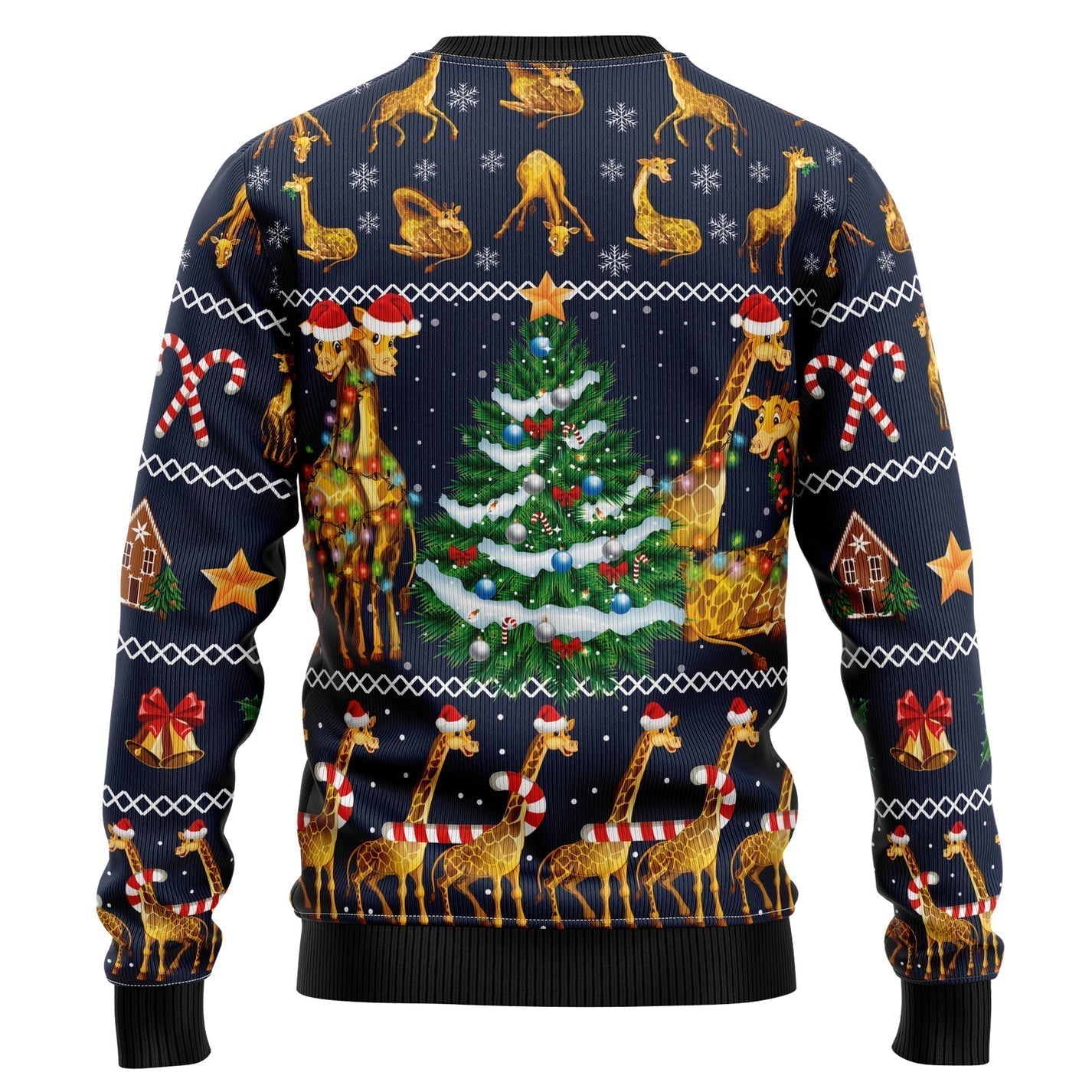 Love Giraffe Ugly Christmas Sweater For Men & Women Christmas Gift Sweater US3024 - WeCustomit