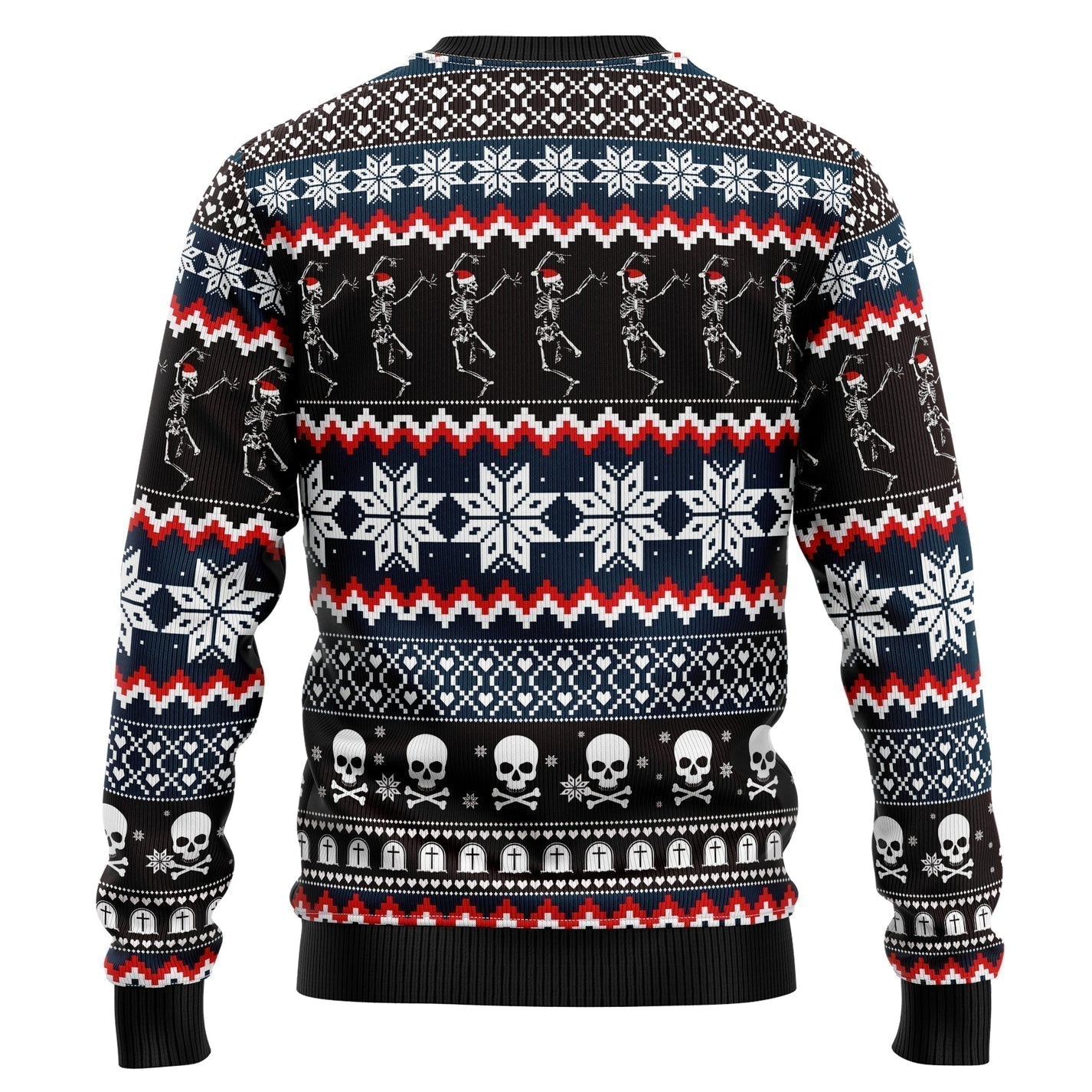 Skeleton Merry Creepmas Ugly Christmas Sweater For Men & Women Christmas Gift Sweater US3185 - WeCustomit