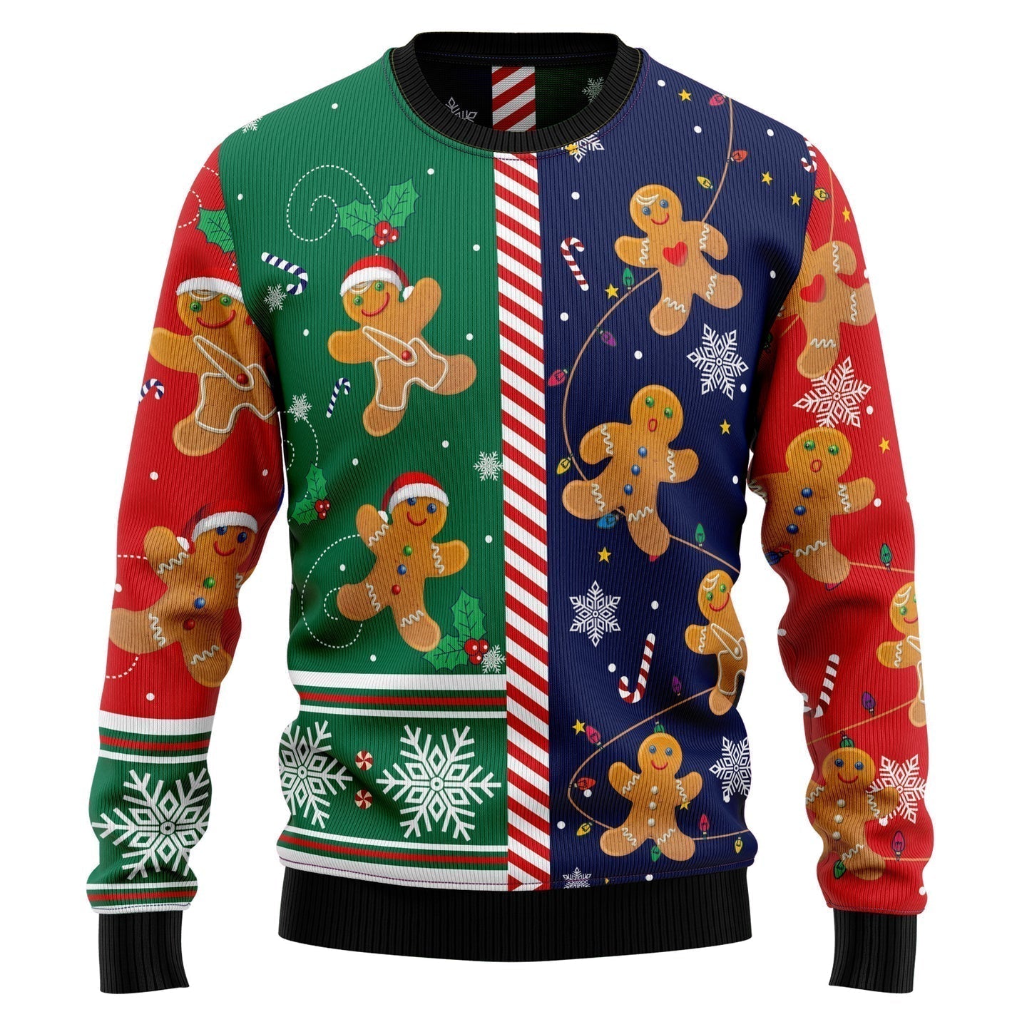 Gingerbread Christmas Cookie Ugly Christmas Sweater For Men & Women Christmas Gift Sweater US3186 - WeCustomit