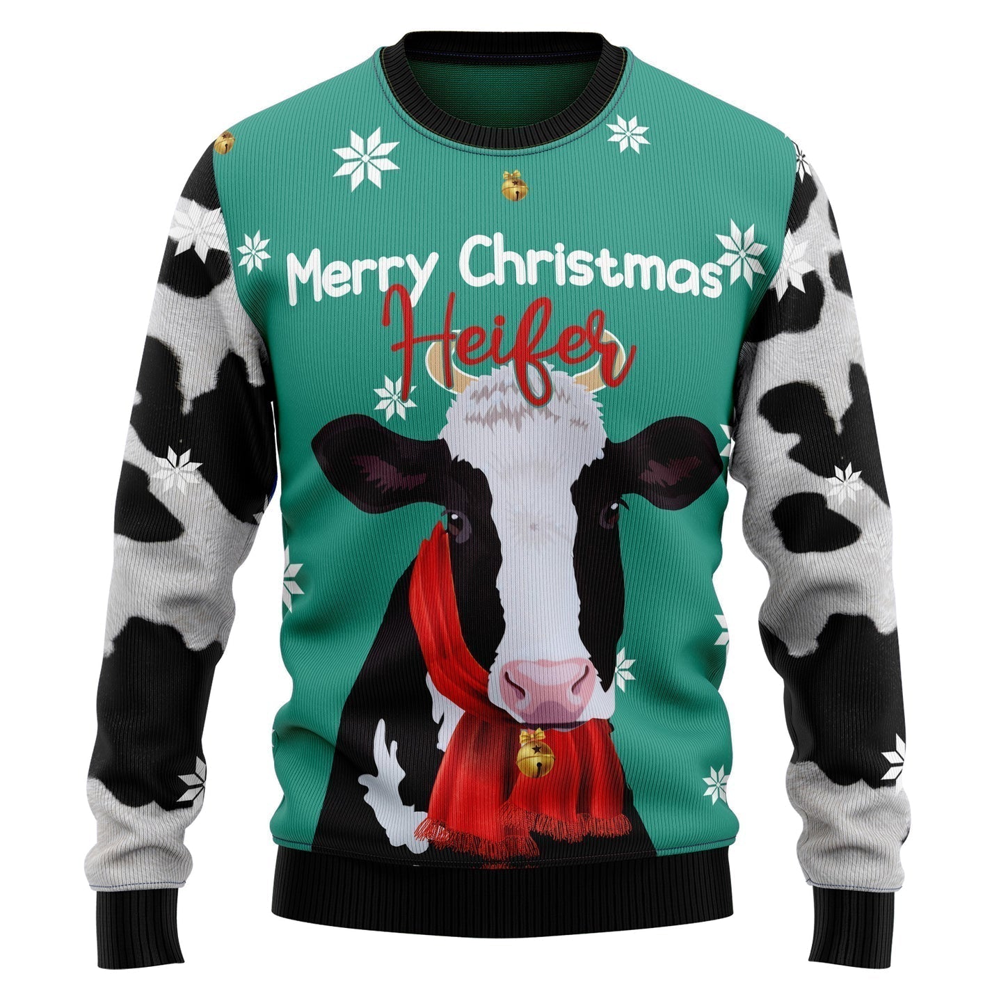 Cow Merry Christmas Ugly Christmas Sweater For Men & Women Christmas Gift Sweater US3569 - WeCustomit