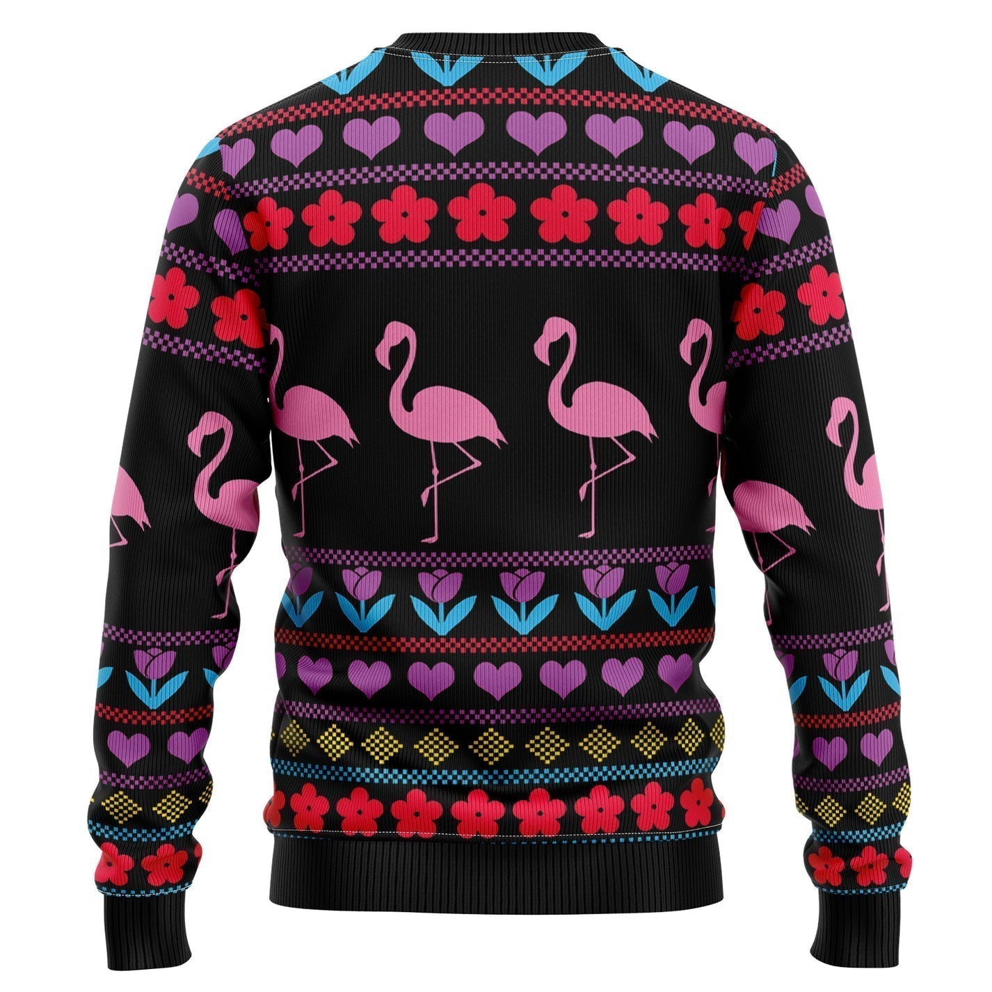 Flamingo Pink Christmas Ugly Christmas Sweater For Men & Women Christmas Gift Sweater US3201 - WeCustomit
