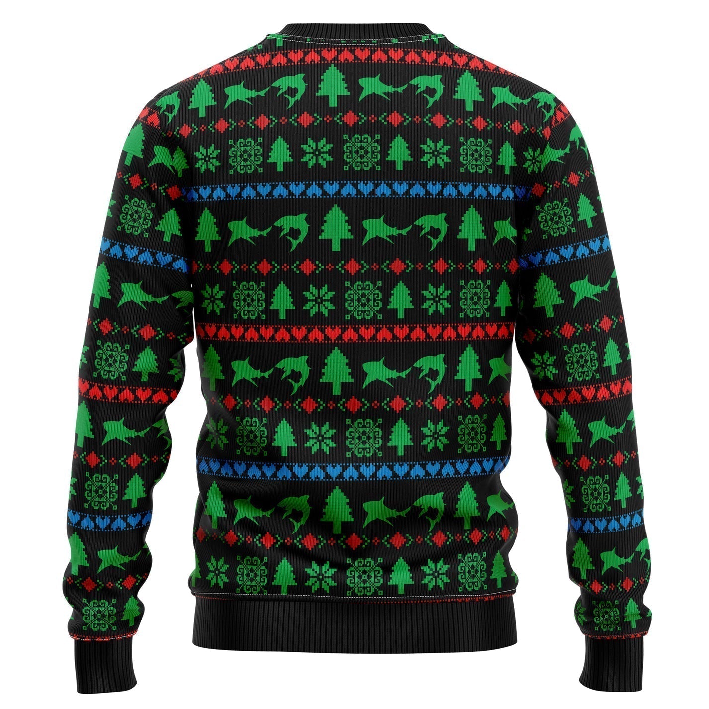 Santa Riding Shark Ugly Christmas Sweater For Men & Women Christmas Gift Sweater US3204 - WeCustomit