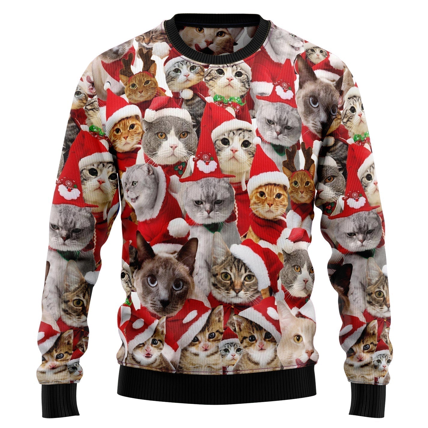 Lovely Cats Ugly Christmas Sweater For Men & Women Christmas Gift Sweater US2794 - WeCustomit